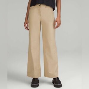 EUC lululemon size 28 city sleek wide leg pant 5 pocket in trench